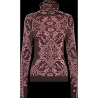 Kari Traa Women's Saga Hood Intimo lana merinos Donna (L, lilla)