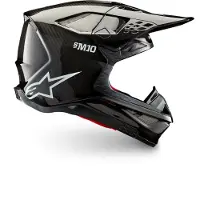 Alpinestars Casco Supertech M10 Solid ECE 22.06 Black Glossy Carbon