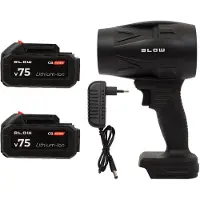 Xtreme Soffiatore a batteria BLOW 21V CB TURBO, 130.000 giri al minuto, batteria da 2,4 Ah, fornito con valigetta per il trasporto