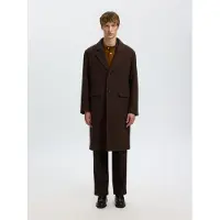 Selected Cappotto Uomini Marrone XXL