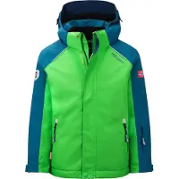 TROLLKIDS Kid's Holmenkollen Snow Jacket Pro Giacca da sci Bambini (164, verde)