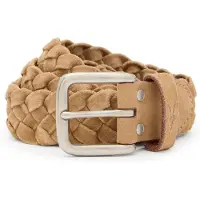AllSaints Dustin Woven Belt Tan Taglia: W38 | Cinture Outlet | Uomo