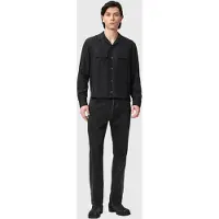 AllSaints Ravenor Ls Shirt Black Taglia: L | Camicie Casual Outlet | Uomo | Nero
