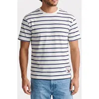 Tommy Hilfiger Relaxed Label Ss Tee Ancient White Stripe Taglia: XL | Magliette basic Outlet | Uomo | Bianco