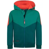 TROLLKIDS Kid's Flekkefjord Jacket Felpa Bambini (152, turchese)