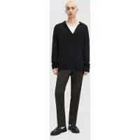 AllSaints Kanyon Ls Polo Black Taglia: XL | Maglioni a maglia Outlet | Uomo | Nero