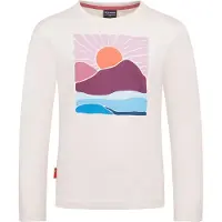 TROLLKIDS Girl's Falketind Longsleeve Maglia a manica lunga Bambini (128, bianco)