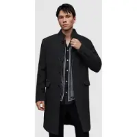 AllSaints Strummer Coat Dark Charcoal Taglia: 44 | Cappotti monopetto Outlet | Uomo | Nero