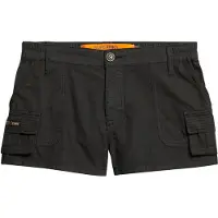 Superdry per donna. W7110406A Short cargo Vintage Utility in nero slavato (XL), Casual, Cotone