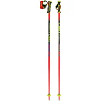LEKI WCR Pro SL TR Bastoncini da sci (130 cm, rosso/giallo)