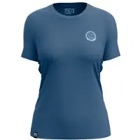 Ortovox Women's 185 Merino Mountain Badge TS Maglia merino Donna (L, blu)