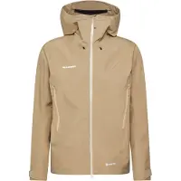Mammut - Giacca impermeabile a 3 strati in GORE-TEX ePE - Crater IV HS Hooded Jacket Men Sablun per Uomo in Poliestere Riciclato - Taglia M - Beige