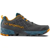 La Sportiva - Scarpe trail - Akyra II Carbon/Apricot per Uomo in Poliestere Riciclato - Taglia 44 - Grigio