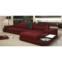 AEA Design Ledersofa Sofa Couch Polster Wohnlandschaft Eck Garnitur Tachau RT