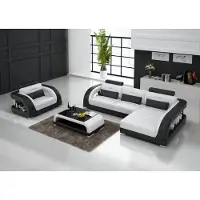 Xl Moebel Gmbh Ledersofa Couch Wohnlandschaft Ecksofa + Sessel Garnitur Design Sofa G8012E
