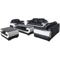 AEA Sofa Couch Garnitur Sitz Polster Komplett Set 3+2+1 Sofas Designer Couchen Leder