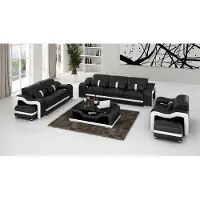AEA Design Sofagarnitur Couch Polster Sofas Leder Modern 3+2 Sitzer Komplett Set