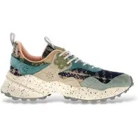 Flower Mountain per donna. 2017822 Sneakers multicolore Kotetsu (38), Basso, Nubuck, Stringhe, Casual, Turchese