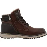 Tom Tailor Boots stringati ruggine / nero