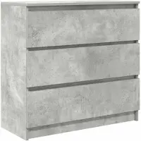 vidaXL Credenza grigio cemento 80x35x76 cm materiale a base di legno