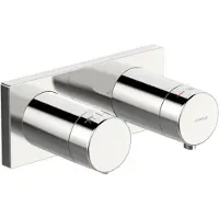 Hansa HANSALIVING Mitigeur de bain et douche, encastré, Blueclick, rosace carrée, 44539583, 44539583