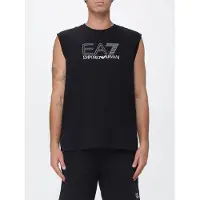 EA7 Canotta in cotone con logo stampato