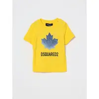 Dsquared2 T-shirt in cotone con stampa foglia d'acero