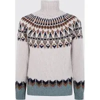 Dondup Maglia a dolcevita in misto lana jacquard