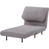 HOMCOM divano letto 2 in 1 - Letto pieghevole - Grigio chiaro - Dimensioni divano 82 x 89 x 83cm