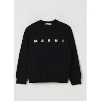 MARNI Felpa a girocollo con logo in cotone