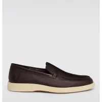 Santoni Mocassino in pelle a grana