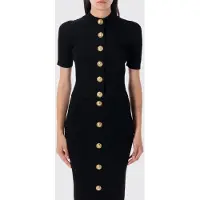 Balmain Cardigan con bottoni gioiello in misto viscosa