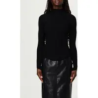 Courreges Maglia a lupetto in misto viscosa a coste stretch