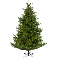 Everlands Nordmann albero di Natale artificiale LED 240 cm - Everlands