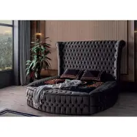 AEA Bett Chesterfield Polsterbett Luxus Schlafzimmer Design Betten Textil Samt