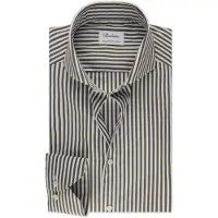 Stenströms Fitted Body/36, Rc Cuff Green Stripe Taglia: 41 | Camicie Business Outlet | Uomo | Verde