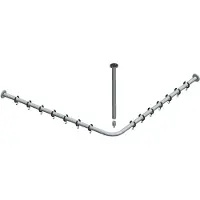 Keuco Set di binari per tende doccia Plan 14937 per doccia 90x90cm cromo 14937010900