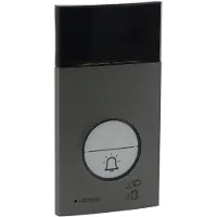 Legrand Posto esterno Bticino 2 fili video/audio LINEA 3000 con telecamera grandangolare a colori e illuminazione a LED, per case mono o bifamiliari, IP54, resistente agli urti IK10, 343081