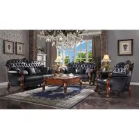 AEA Set di divani di design 3+2+1 posti divano in pelle set tappezzeria set legno