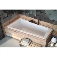 AEA Vasca da bagno angolare, vasca da bagno per l'installazione in bagno, vasca in acrilico, design, 160 cm, nuova