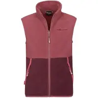 TROLLKIDS Kid's Kjerag Vest Gilet in pile Bambini (152, rosso)