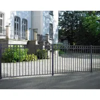 Alberts 510046 Set di prolunghe per recinzione a cerchio, da avvitare, nero opaco, altezza 100 cm, lunghezza 2 m