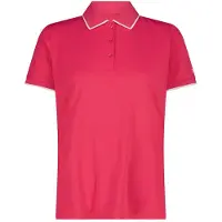 CMP Women's Polo Stretch Piquet Maglia polo Donna (38, fuchsia/rosso)