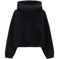 CMP Women's Sweat Fix Hood Felpa con cappuccio Donna (XL, nero)