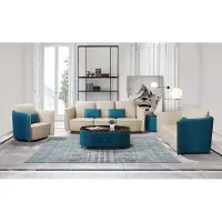 AEA Designer Sofa Couch Polster Garnitur 5tlg. Set Leder Garnituren Couchtisch Tisch