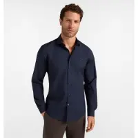 HARMONT & BLAINE per uomo. CNR001012523I Camicia Popeline Stretch blu navy (M), Cotone, Classico, Manica lunga