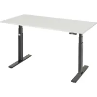 RAU Scrivania adlatus 100 1500x800x650-1300 M-top nero.