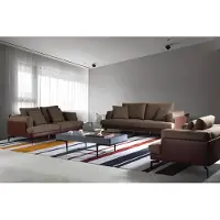 AEA Divano componibile italiano, tessuto, angolare, design moderno, 3 posti + 2 posti + 2 posti, lusso, imbottitura per soggiorno