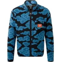 Sherpa Tarcho Printed Full Zip Fleece Giacca in pile (XS, blu)