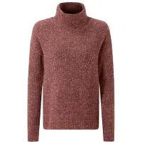Sherpa Women's Tsetang Mock Neck Maglione Donna (S, marrone)